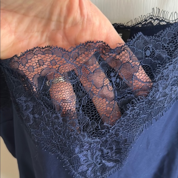 Express Lace Navy Bodysuit - Picture 3 of 5